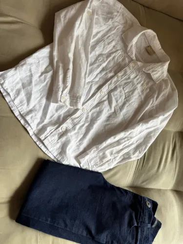 Conjunto camisa Milon e calça jeans Pool TAM 10