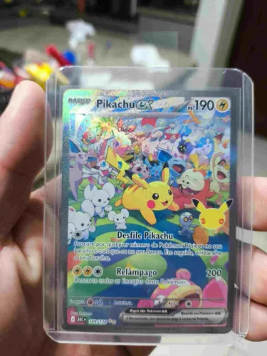Pikachu ex dia - 30 anos aniversário pokemon