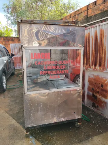 Carrinho de lanche , tacho de pastel 