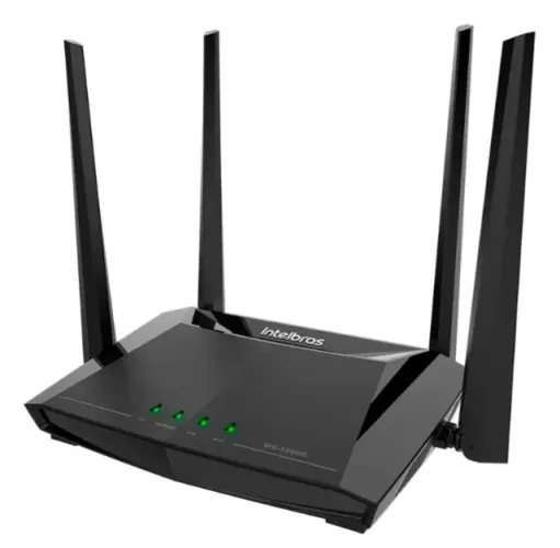 Roteador Wi-fi 5 porta Gigabit W5-1200g Intelbras - Dual Band Ac 1200 - Sem Uso