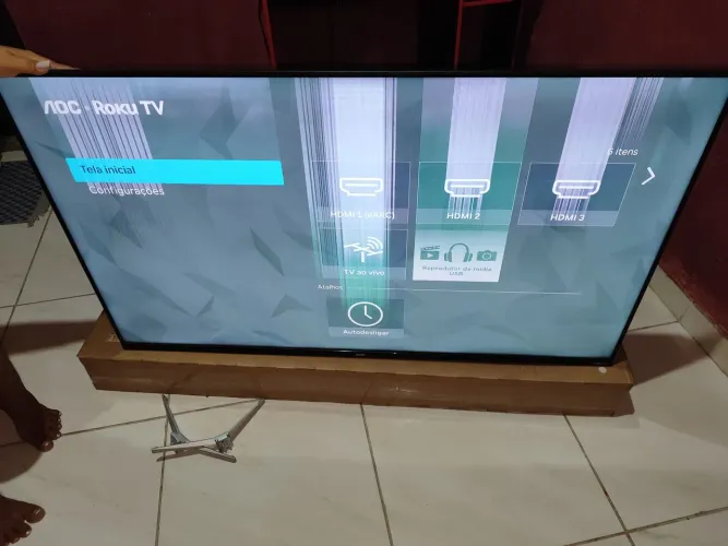 Tv AOC 50 4k com defeito 