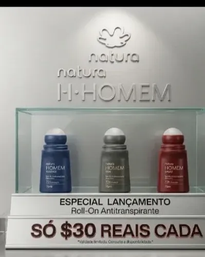 Vende-se antitranspirante Rollon masculino da natura homem por $30reais cada