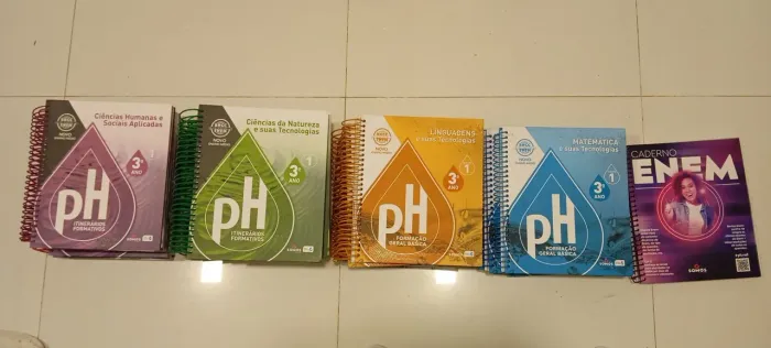 Livros do 3° ano do ensino médio, sistema ph