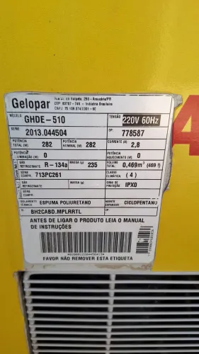 Frezeer horizontal gelopar