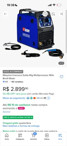 Vendo máquina de solda