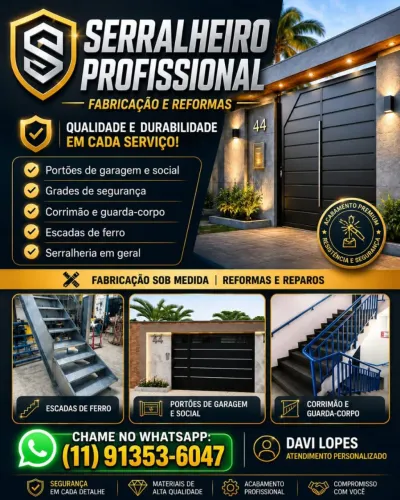 SERRALHEIRO - FABRICAÇÃO- INSTALAÇÃO- REFORMAS 