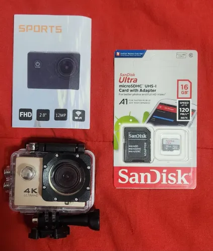 Câmera Ultra HD 4 K SPORTS à prova d'água 