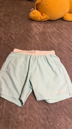SHORT ORIGINAL DA HUGO BOSS AZUL TURQUESA TAMANHO P