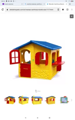 Casinha de boneca mansão carinhosa