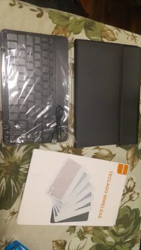 capa e teclado para tablet