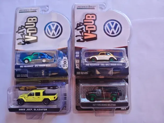 Lote Premium Greenlight Die-Cast 1:64 Lacrados - Série Club V-Dub