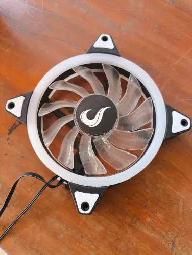 Cooler Fan Rise Mode Galaxy, 120mm, RGB, Preto - 5 UNIDADES - USADO