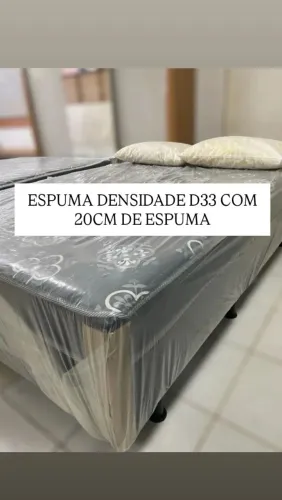 Cama box Casal - Espuma 20cm 