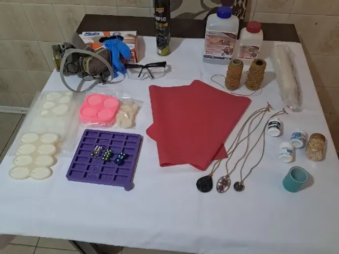 Kit Resina Epóxi para Artesanato