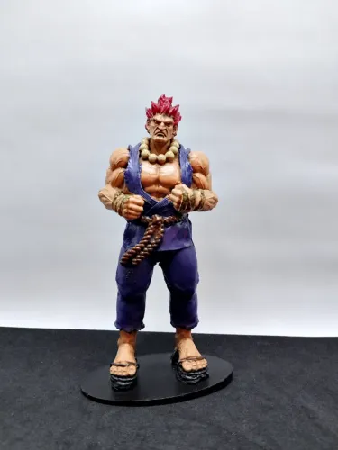 Akuma Street Fighter - Estátua Colecionável de Resina 17cm