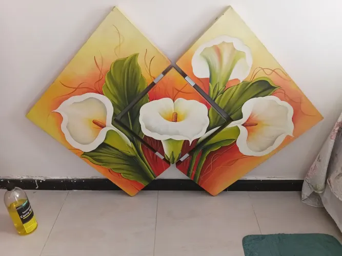 Quadro em losango duplo