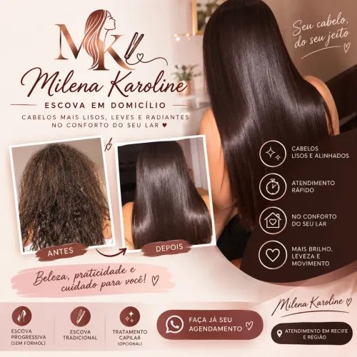 Escova de Cabelo a Domicílio | Recife e Região