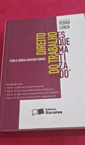 2 Livros Direito do Trabalho - Semi-novos (Doutrina + Esquematizado)