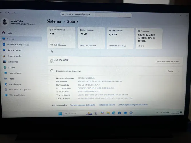 Notebook Lenovo i5
