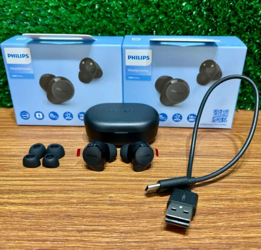 Fone bluetooth Philips TAT1209BK/00 TWS