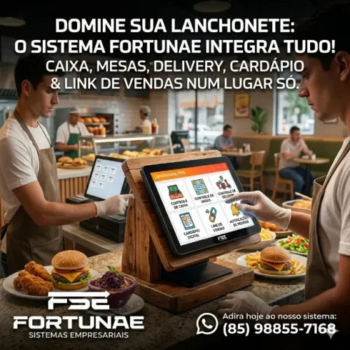 Sistema Simples e Fácil de usar para sua Lanchonete