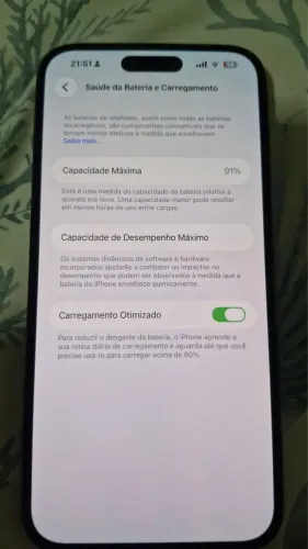 iPhone 14 Pro Max 256GB Roxo - Bateria 91%