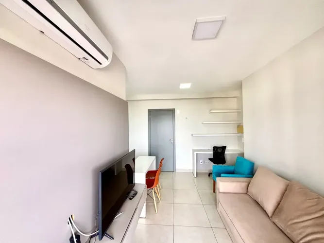 Imóvel para aluguel tem 40 metros quadrados com 1 Studio mobiliado 40m² c/ sacada gourmet 