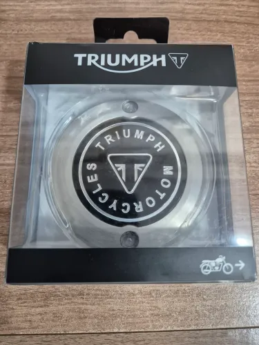 Emblema Escovado Triumph linha Bonneville 