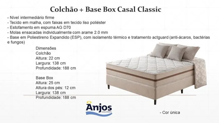 Quarto colchão box casal