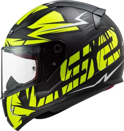 Capacete Ls32 Rapid Cromo Hi-vis FF353 Preto e Amarelo 