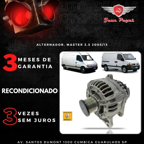 Alternador da master 2.3 2005 a 2013