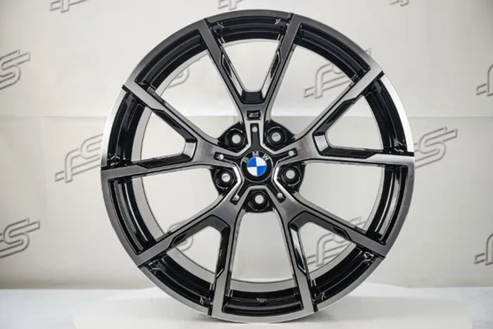 Jogo De Rodas Bmw M-850 2020 Preto Diamantado 5x112-20x8,5 20x10
