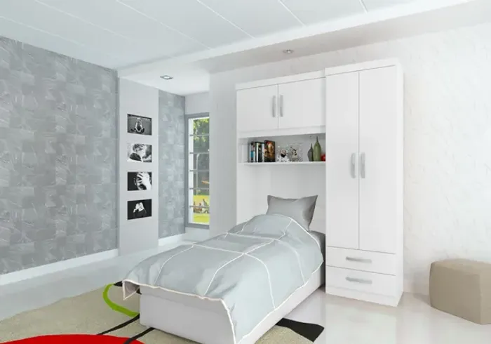 Guarda Roupa Cama Box Solteiro **novo na caixa**