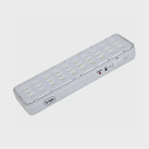 Luminária de Emergência Luz 30 LED's recarregável Alto Brilho Cor Branco Frio