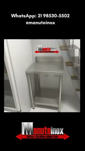 Mesa inoxidável industrial cozinhas