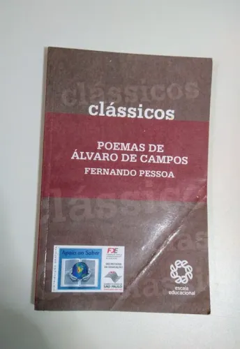 Livro Poemas de Álvaro Campos. Fernando Pessoa