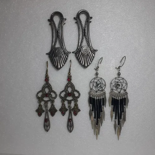 Brincos Pendentes (Lote 3 pares)