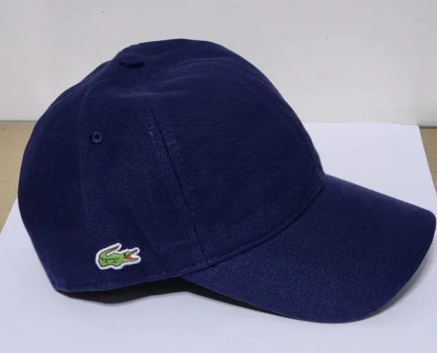 Boné Lacoste Navy Blue Piquet Tamanho G Original