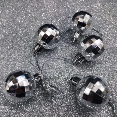 Bola Tubo (15pçs) Td3880 Facetada Natal
