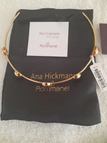 Gargantilha Dourada Ana Hickman Rommanel