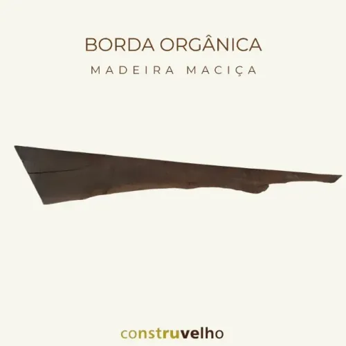 Prancha De Madeira Maciça Com Borda Orgânica
