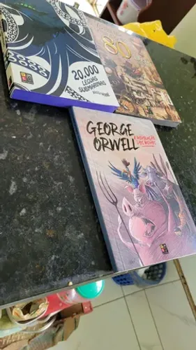 Combo livros Júlio Verne + Orwell de Brinde