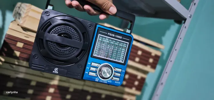 Rádio AM/FM Portátil com Bluetooth PGXB-1088S