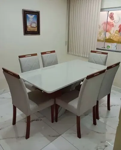 Mesa 6 cadeiras nova pronto entrega