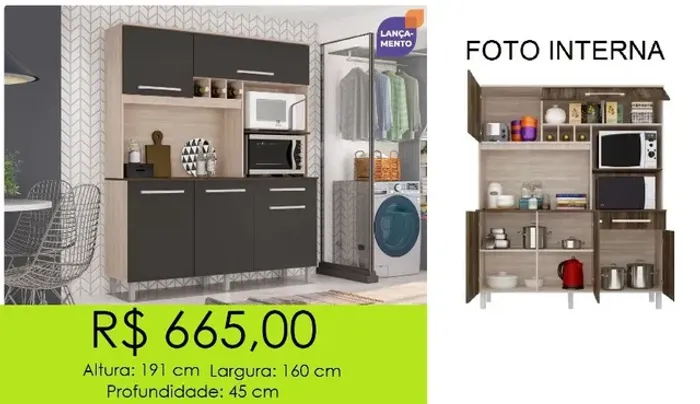 Armário para cozinha a pronta entrega - aproveite