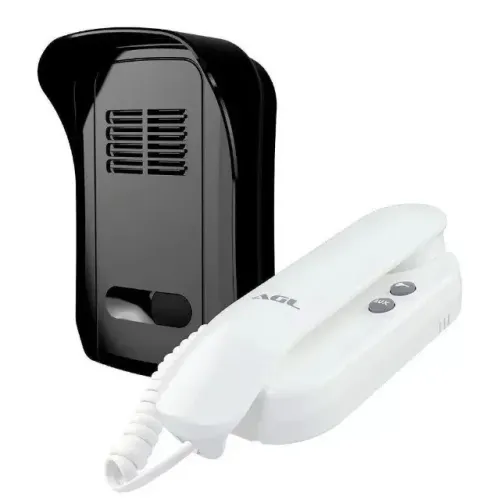 PORTEIRO ELETRONICO P10 X - PRETO / MONOFONE BRANCO