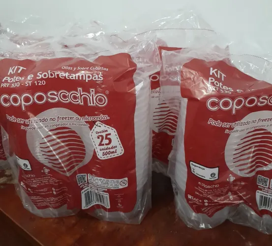 Kit Potes Coposchío com 25 unidades