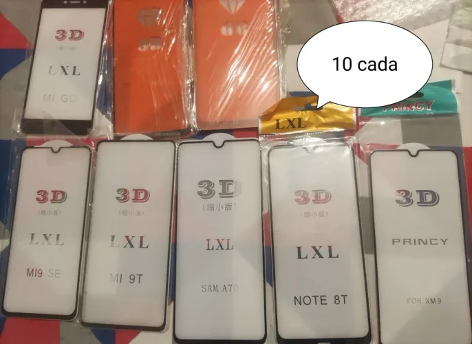 Películas de Vidro 3D LXL para Diversos Modelos - R$10 cada