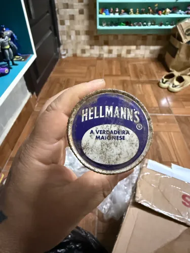 Vidro maionese hellmanns antiga