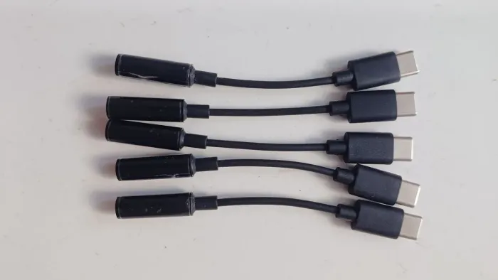 Cabos Adaptadores USB-C para P2 - 5 Peças